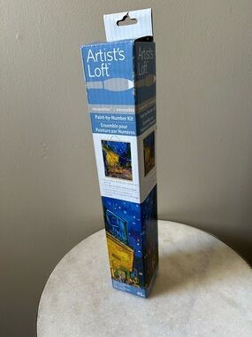 Artist's Loft Paint by Number Kit "Terrace at Night" Paint and Sip Craft 16”x20”